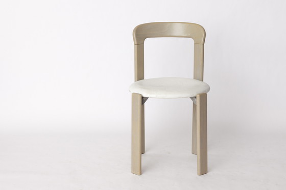 Image 1 of Vintage Bruno Rey Stoel - 1970 Kusch & Co, Grijs Houten Frame