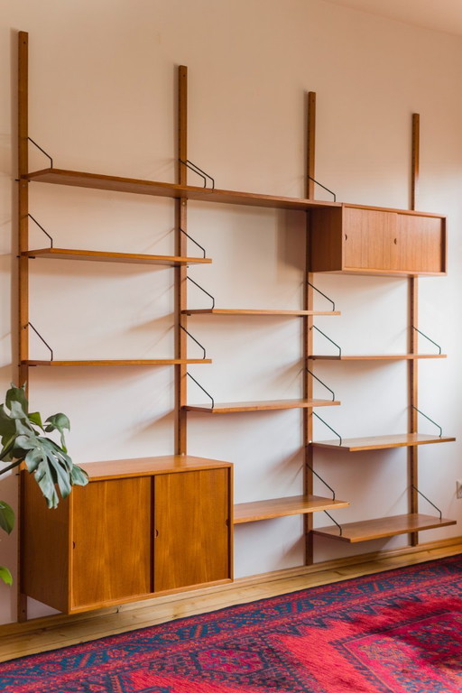 Modular Wall Shelving System by Poul Cadovius for Cado, 1960s
