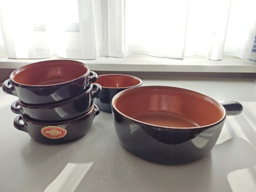 Set de cocina italiano Piral de loza estilo cottage core años 60