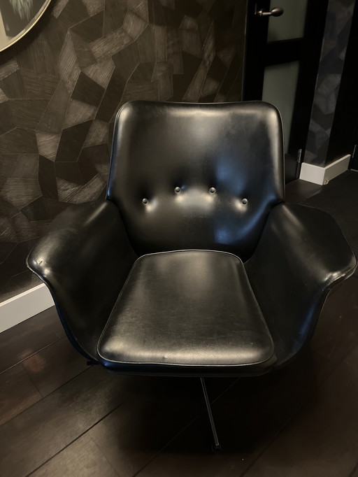 Vintage 1960s Skai Leather Armchair