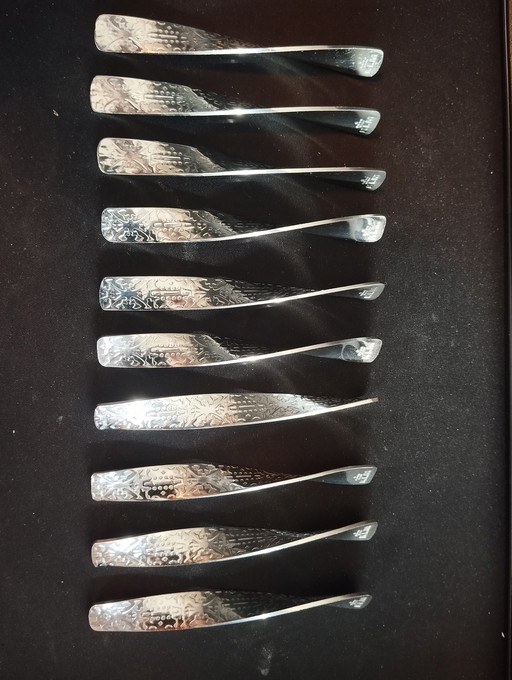10x KLM Marcel Wanders turbine fan-shaped spoons