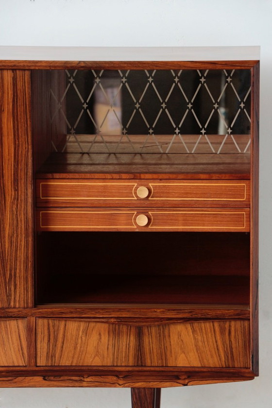 Image 1 of Skandinavisches Highboard aus Palisanderholz – Entwurf von E.W. Bach (1960er Jahre)