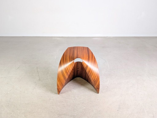 Lapalma AP stool Tokomo and Shin Azumi walnut side table