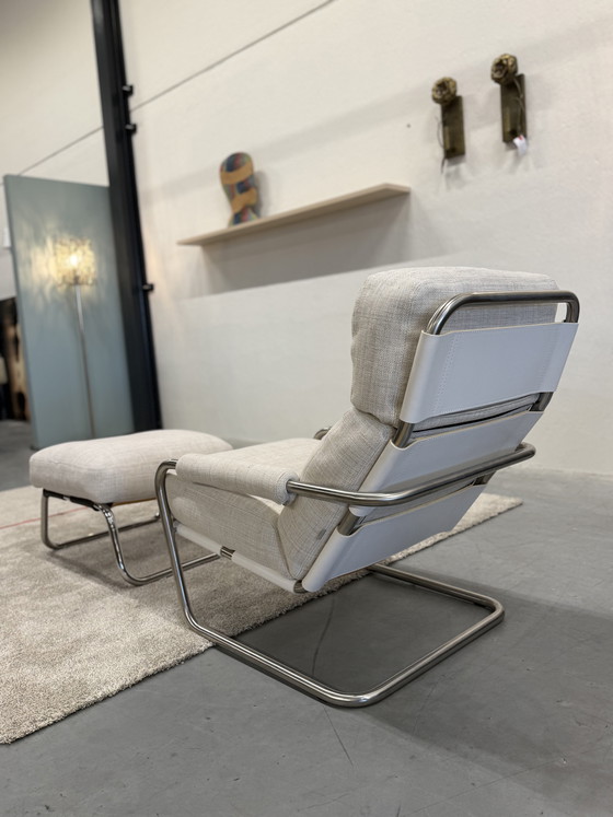 Image 1 of Gelderland 601 Oberman Met Hocker Riva stof 