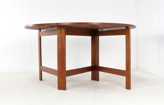 Image 1 of Table de salle à manger pliante en teck danois « Skovlund » vintage