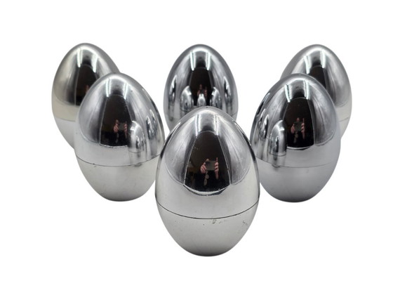 Image 1 of Law of 6 vintage egg cups/warmers