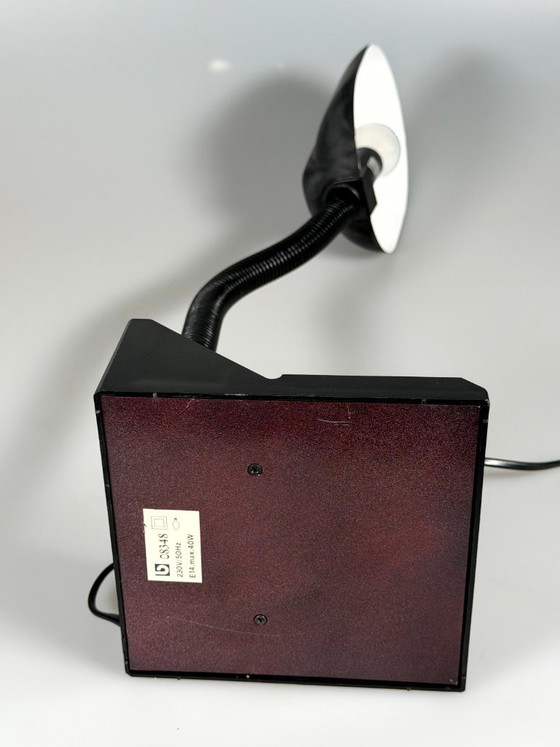 60er 70er Jahre Tischlampe Schwanenhals Adjustable Space Age Metall & Kunststoff – Tischlampen, Plastic (photo 10 of 11)