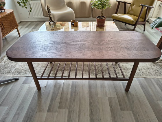 Image 1 of Couchtisch im Mid-Century-Stil | Buchenfurnier