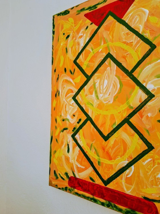 Image 1 of Enzo SAN MARCO - Totem Square - Artist's Painting