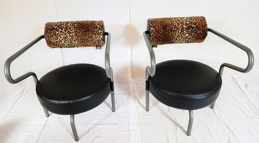 2X Vintage Easy Armchairs "Natural Choice" From Denmarke