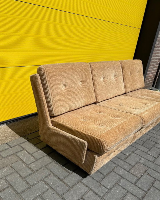 Vintage beige corduroy modular sofa – 70s – Velvet (photo 4 of 18)