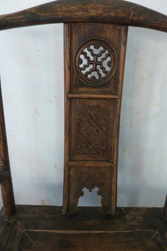 Image 1 of Una coppia di sedie Guanmaoyi risalenti alla dinastia Qing.