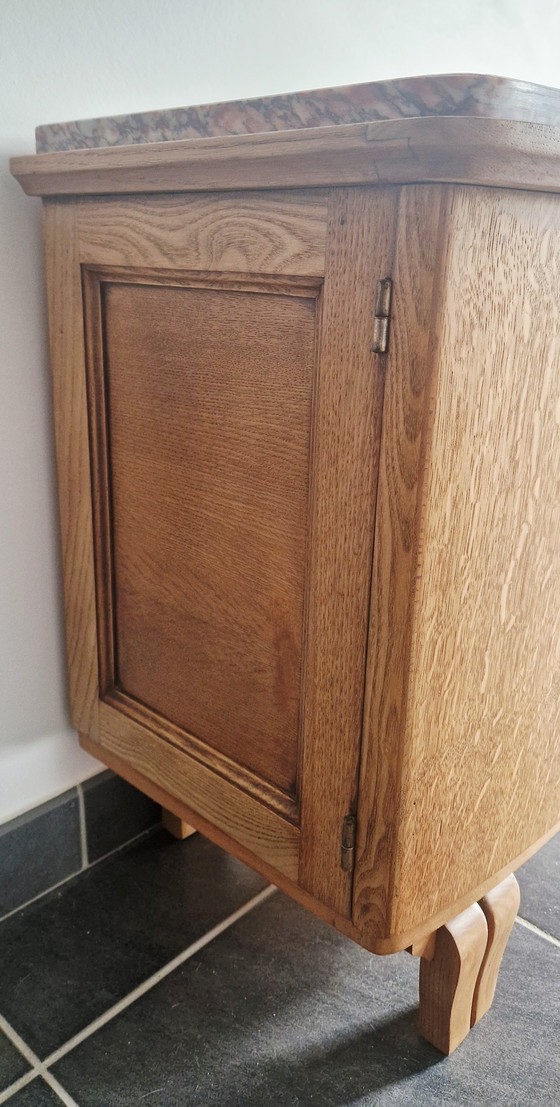 Image 1 of Meuble style Art déco- Chêne er hêtre- années 1950