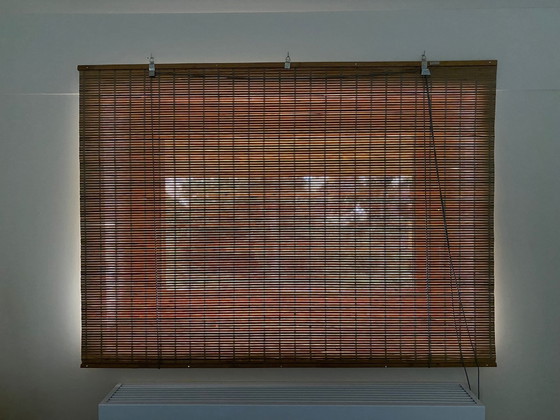 Image 1 of Color&Co Danish bamboo roller blinds 2x gray stain 140x102