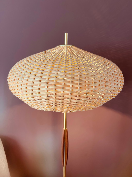 Unique! Mid - Century Japandi floor lamp