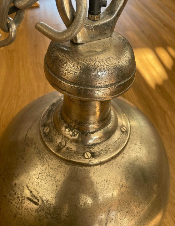 PR Home Liverpool Industrial Pendant Lamp – Rustic Silver – Approx. 60 cm – Ceiling lights, Metal (photo 7 of 7)