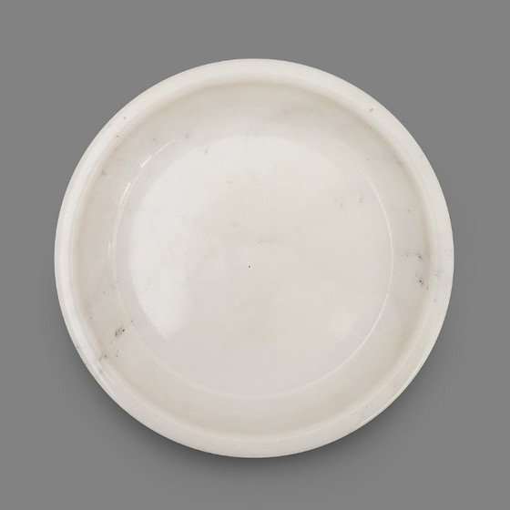Image 1 of Cuenco de mármol blanco de Carrara, década de 1970