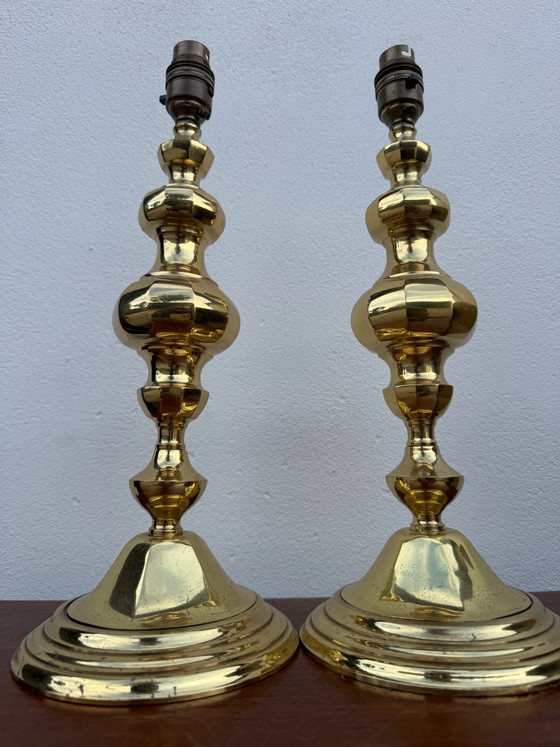 Basi per lampade neoclassiche in ottone massiccio – Lampade da tavolo (photo 5 of 15)