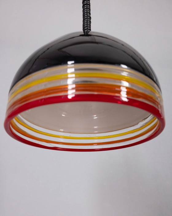 Image 1 of Lámpara colgante de cristal de Murano de la década de 1970, diseñada por R. Pamio y R. Toso para Leucos.