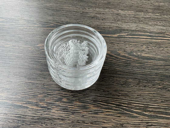 Image 1 of 6 posavasos de cristal Val-Saint-Lambert