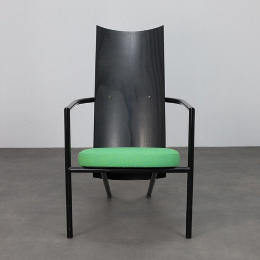 Juego de 2 sillones posmodernos, década de 1980