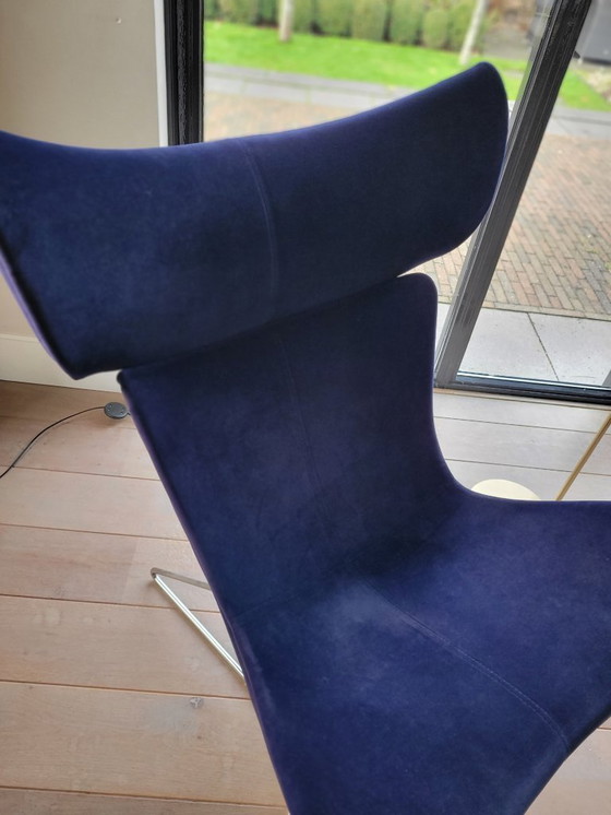 Image 1 of Imola fauteuil Bo Concept velours blauw