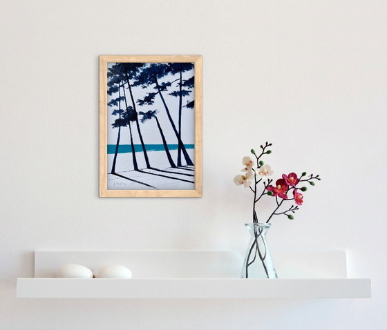 Ink and acrylic on framed paper. – Paintings & Drawings (photo 6 of 9)