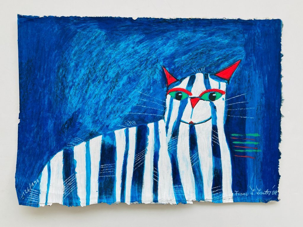 Franz L Lauter - Blue Cat - Silkscreen | €55 | Whoppah