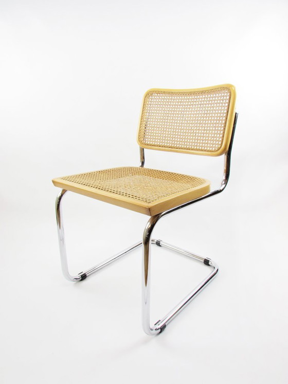 Image 1 of Sedia con struttura tubolare in stile Cesca, Made in Italy