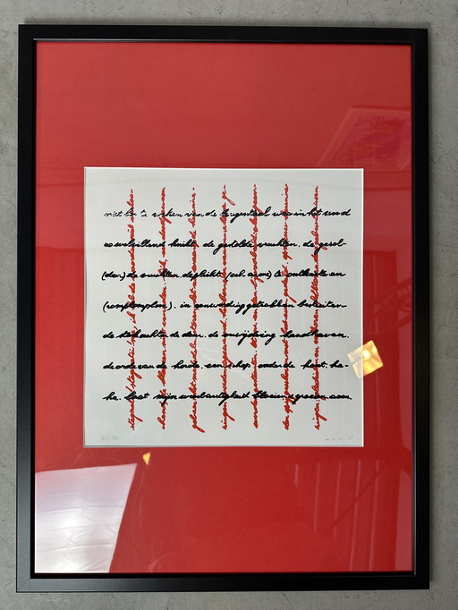 Genummerde zeefdruk - Marcel Van Maele - Gesigneerd