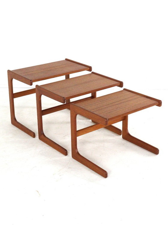 Image 1 of Salin Nyborg nesting tables bijzettafels vintage