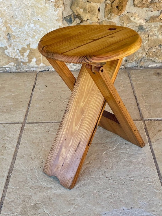 Image 1 of Mid-Century, TS Folding Stool, by Roger Tallon for Sentou, 1970s