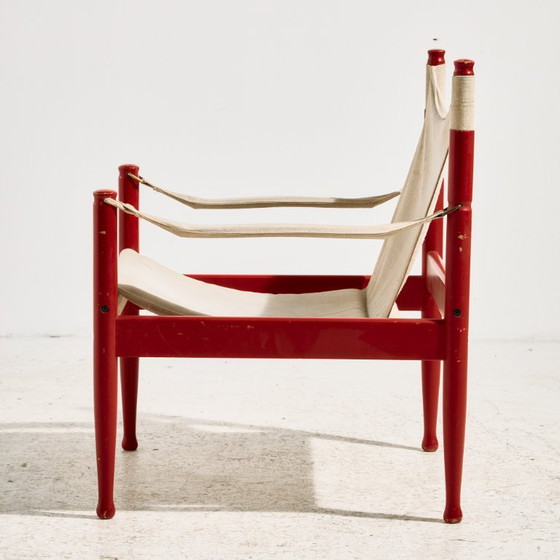 MK9445 Model 30 Safari Lounge Chair von Erik Wørts für Niels Eilersen – Sessel, Wood (photo 3 of 17)