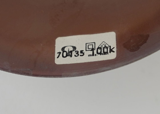 Image 1 of elegant peill & putzler mid century PENDANT LAMP 'wave' clear glass chrome 1960s organic shape