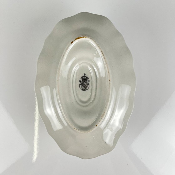 Salsera KG Lunéville, modelo "farola", estampado rosa. – Accesorios de mesa, Ceramic (photo 6 of 7)
