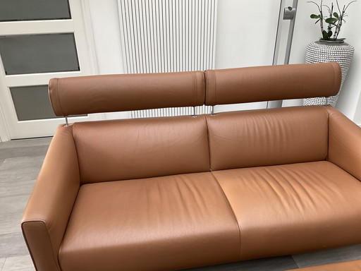 Canapé 2,5 places avec pouf assorti