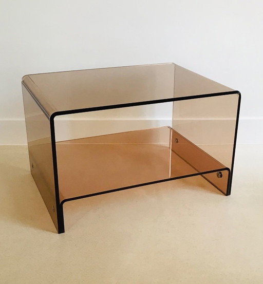 Altuglas (lucite) coffee table by Michel Dumas, France, 1970s