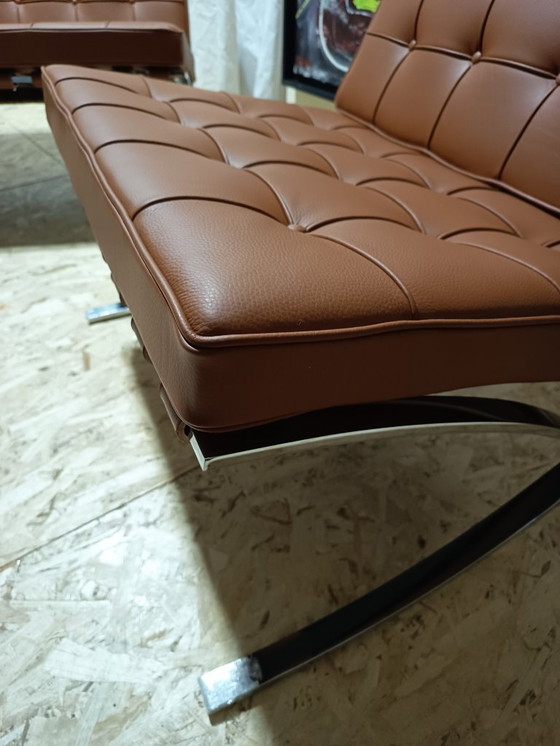 Image 1 of Sillones KNOLL Studio Barcelona (NUEVA Serie 2026) en piel natural (color coñac)