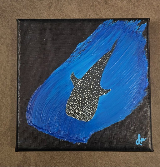 Acrylic painting whale shark