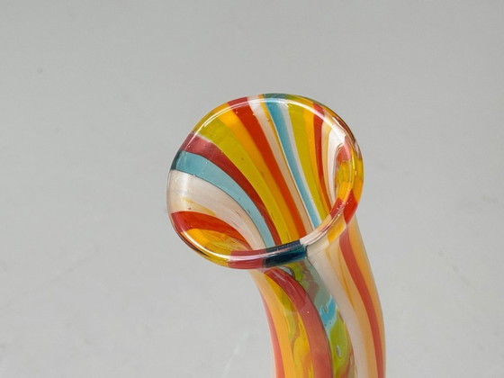 Image 1 of Monumental studio glass vase, Mdina Glass, hand-signed, Malta, 1970s