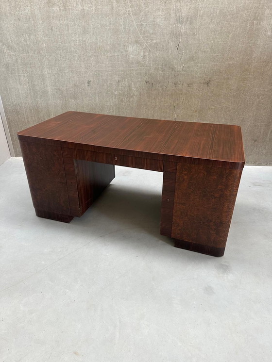 Image 1 of Scrivania Art Déco in ebano - Bruno Paul