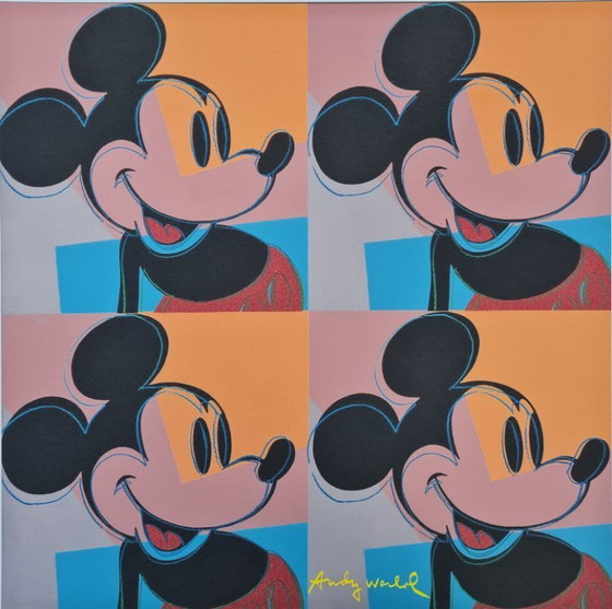Image 1 of D'après Andy Warhol, Topolino, années 1980, lithographie
