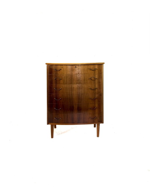 Cómoda danesa vintage de nogal, década de 1960. – ladekasten, Wood, Metal (photo 2 of 9)
