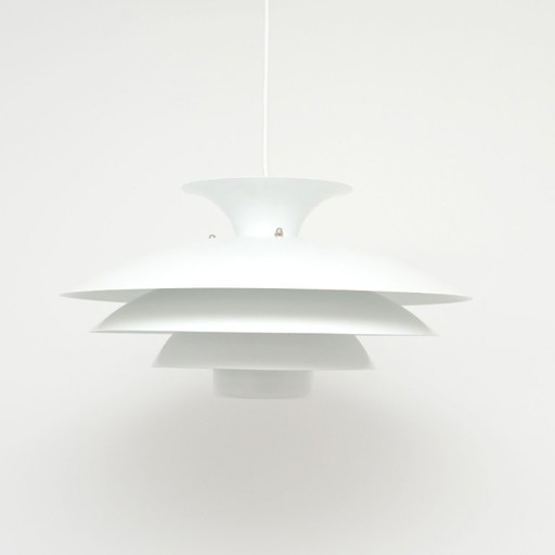 Weiße skandinavische Top Lamper-Lampe, Dänemark, 1970er Jahre