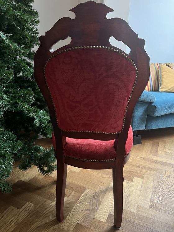 Image 1 of klassischer Stuhl neu bezogen