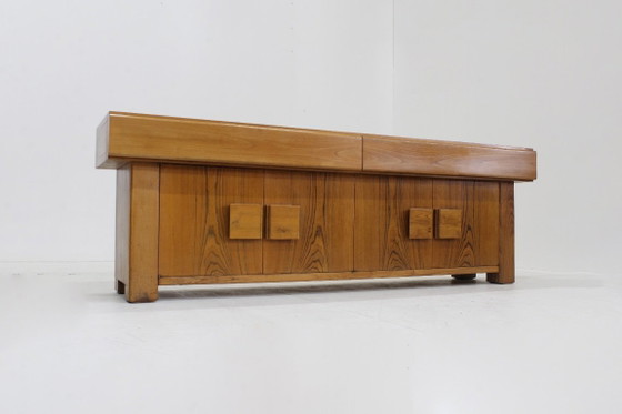 Credenza italiana vintage anni '60, Credenze, Legno, Marrone, Mid Century Modern (foto 3 di 11)