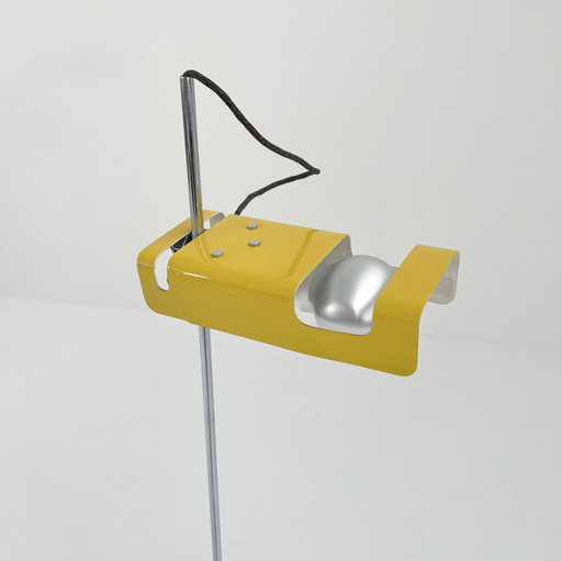 Lampadaire Spider jaune de Joe Colombo pour Oluce, 1970S