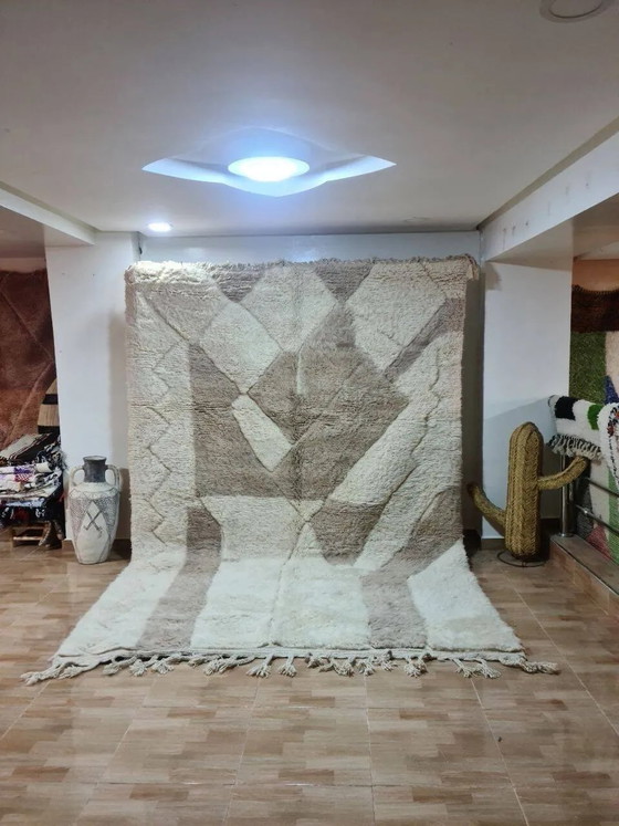 Tapis Beni Ourain Authentique 300x200 cm - 100% Laine, Fait Main – Coton, Scandinavian (photo 2 of 3)