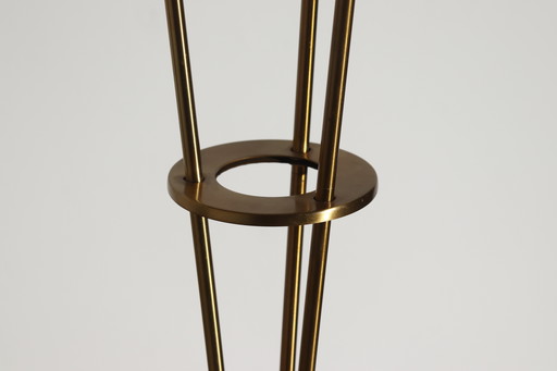 Brushed Brass and Glass Table Lamp, Germany, 1970s
