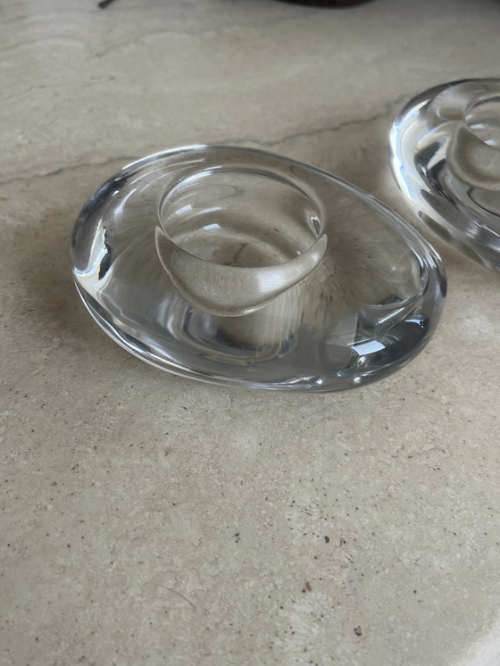 Image 1 of Glass Candlesticks Al Piombo